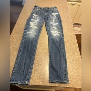 American Eagle Outfitters Men's Ripped Blue Jeans
